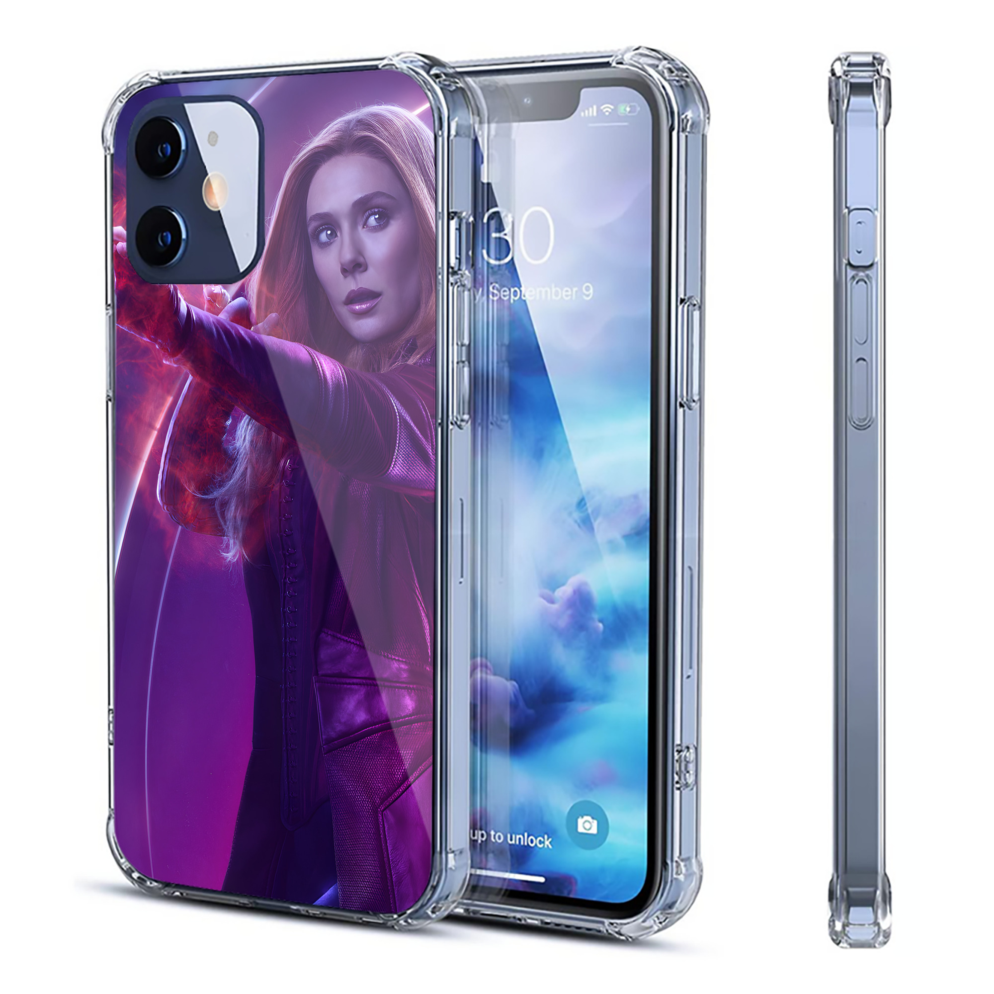 （画像用） アベンジャーズ The Avengers 【iPhone 12シリーズ対応】透明スマホケース（クリアソフトケース）